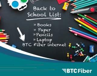 Back to school is in full swing! Don’t forget to put BTC Fiber internet on your