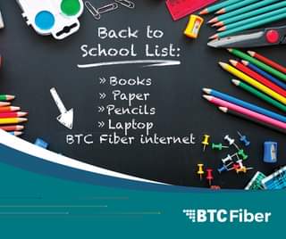 Back to school is in full swing! Don’t forget to put BTC Fiber internet on your